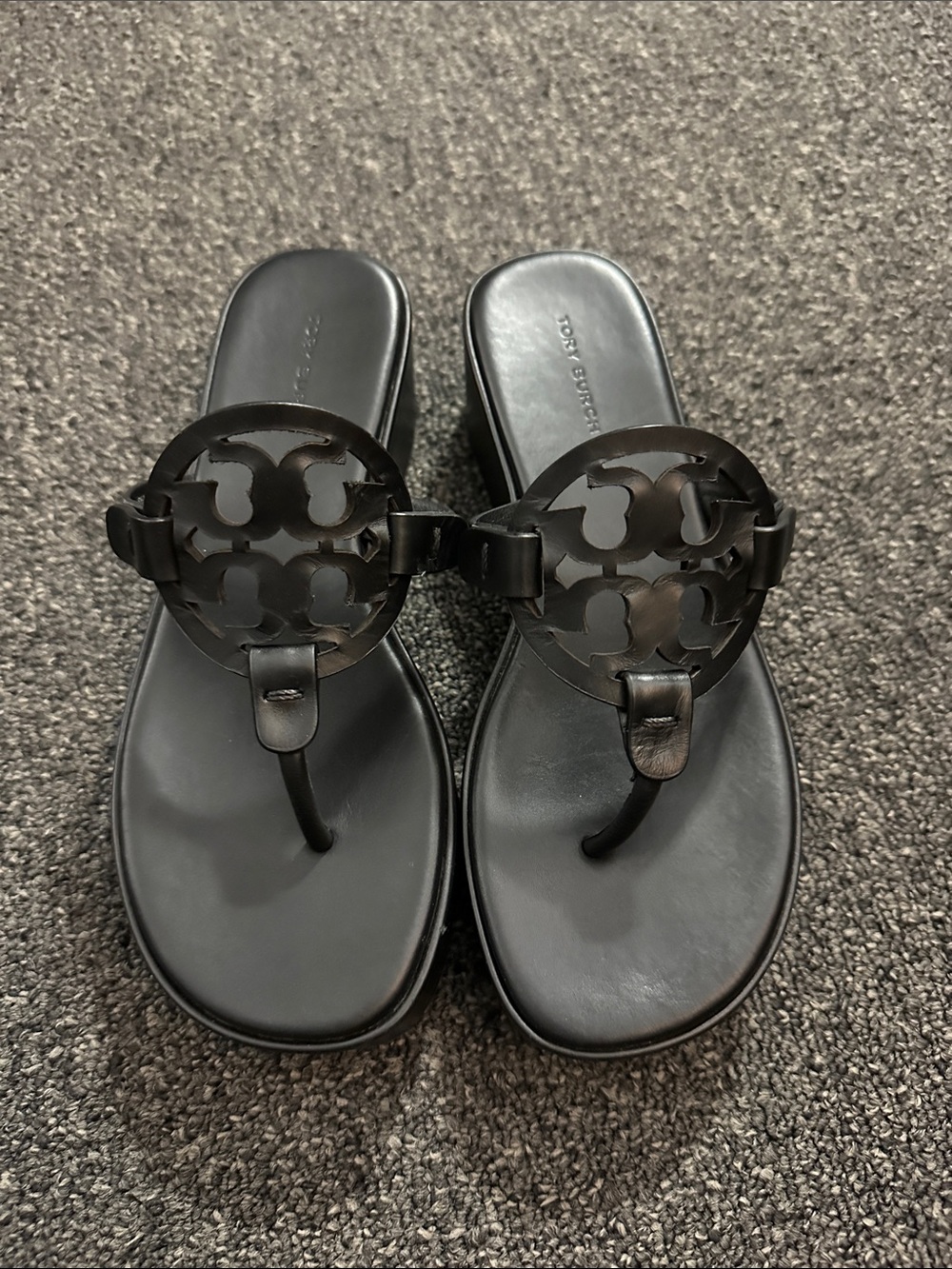 Women’s Tory Burch Black Platform Sandals Size 5.5